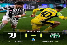 Hasil Juventus vs Sassuolo 1-1: Sassuolo Curi Poin Berkat Ketangguhan Jay Idzes