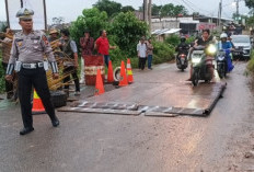Dimakan Usia, Plat Duiker Jalan HTI Ambruk