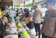 Polisi Turun ke Pasar-Pasar Palembang Jelang Lebaran