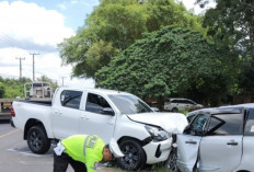 Gagal Nyalip, Avanza-Hilux Adu Kambing