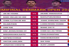 Jadwal Semifinal Denmark Open 2025: Jonatan Christie Tantang Alex Lanier, Fajar/Fikri Hadapi Liang/Wang