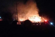 Rumah Semi Permanen di Desa Bunglai OKU Ludes Terbakar