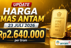 Cek Harga Emas Antam Hari Ini, 23 Juli 2026: Naik Rp5.000, Tembus Rp2,64 Juta per Gram