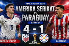 Piala Dunia 2026: Amerika Serikat Hajar Paraguay 4-1 