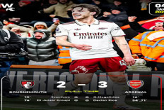 Hasil Arsenal VS Bournemouth: Brace Declan Rice Antar Arsenal Tumbangkan Bournemouth 3-2.