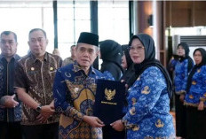 Wabup Ardani Serahkan SK Definitif 59 Kepala Sekolah di Ogan Ilir