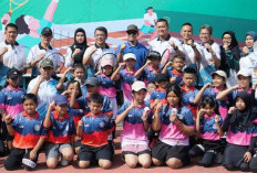 Bupati OKU H Teddy Meilwansyah Hadiri Turnamen Semen Baturaja Tennis Championship 2025