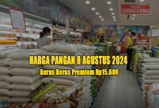 Harga Pangan 8 Agustus 2024 : Beras Premium Rp15.600 dan Bawang Merah Rp28.440 per Kilogram !