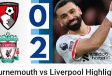 Mo Salah Gacor! Liverpool Tumbangkan Bournemouth Skor 2-0 dan Melesat di Puncak