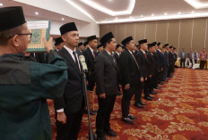 Bertujuan Menyukseskan Pilkada 20024 : 80 PPK Ogan Ilir Dilantik di Hotel Berbintang 4 di Palembang