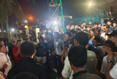 Ratusan Warga 2 Desa Geruduk Polsek Gelumbang : Desak Tersangka Penganiayaan Dibebaskan !