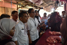 Satgas Pangan Polri Pastikan Ketersediaan Bapokting  di Pasar Tradisional Kayuagung