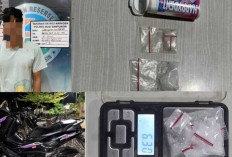 Pengedar Sabu di Keluang Diamankan Polisi, Lima Paket Barang Bukti Disita