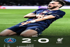 Hasil Liga Champions: Dominasi Total PSG! Liverpool Dibungkam 0-2
