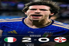 Hasil Final Playoff Piala Dunia 2026: Italia Tumbangkan Irlandia Utara 2-0