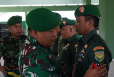 Kodim 0402/OKI Gelar Tradisi Korps Raport Kenaikan Pangkat 63 Prajurit