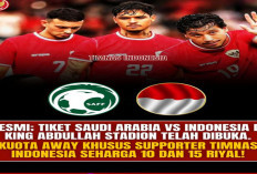 Putaran 3 Kualifikasi Piala Dunia 2024: Tiket Pertandingan Timnas Arab Saudi vs Timnas Indonesia Resmi di Jual