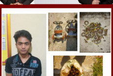 Curi Komponen Industri PT Medco Warga Babat Supat diamankan 