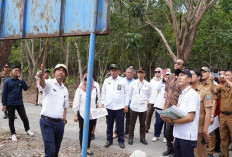 Tinjau Lokasi Sengketa Hutan Kota : Pengadilan Negeri Kayuagung Gelar Sidang Lapangan