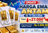 Cek Harga Emas Antam Hari Ini, 17 Juli 2026: Turun Rp27.000, Kini Dibanderol Rp2,606 Juta per Gram