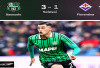 Hasil Liga Serie A Italia: Sassuolo Bekuk Fiorentina 3-1
