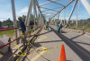 Kabel Suspensi Jembatan Peninggalan Putus, Pemkab Muba Langsung Atasi Sementara dan Surati Kementerian PUPR