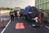 Pajero Tabrak Dump Truck di Tol Palembang–Prabumulih, Tiga Penumpang Meninggal Dunia
