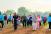 Semarak HUT ke-24, Pemkot Prabumulih dan Masyarakat Gelar Senam Bersama di Stadion Talang Jimar