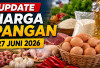 Update Harga Pangan 27 Juni 2026: Telur Ayam Rp29.750, Bawang Merah Rp50.950 per Kilogram