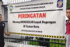 Satpol PP OKU Tertibkan Pedagang di Taman Kota Saat Car Free Day