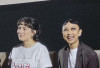 Pemeran pendukung dalam film  Hannah Al Rashid (kiri) dan Aimee Saras (kanan) 