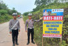 Inisiatif Cegah Lakalantas: Polres Mura Pasang Plang  Peringatan di Lokasi  Minim Penerangan