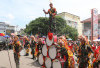 Drumband Canka Sriwijaya Meriahkan Karnaval Budaya dan Mobil Hias Muara Enim