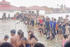 Masyarakat Pedamaran Dapat Tempat Wisata Dadakan di Tengah Meningkatnya Debit Air Sungai