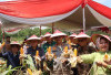 Polres Muba Panen Jagung 35 Ton di Kecamatan Lalan