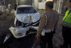 Mobil Brio Hantam Ruko di Palembang: Pengemudi Tewas Tragis !