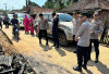 Sambangi Korban Kebakaran, Polsek Keluang Bawa Bantuan