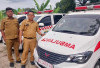 6 Unit Mobil Ambulance Gartis Program Unggulan Teddy-Marjito Siap Beroperasi