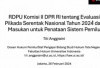 Evaluasi Pilkada dan Penataan Sistem Pemilu