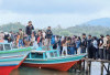 Danau Ranau OKU Selatan Dipadati Pengunjung Liburan Tahun Baru